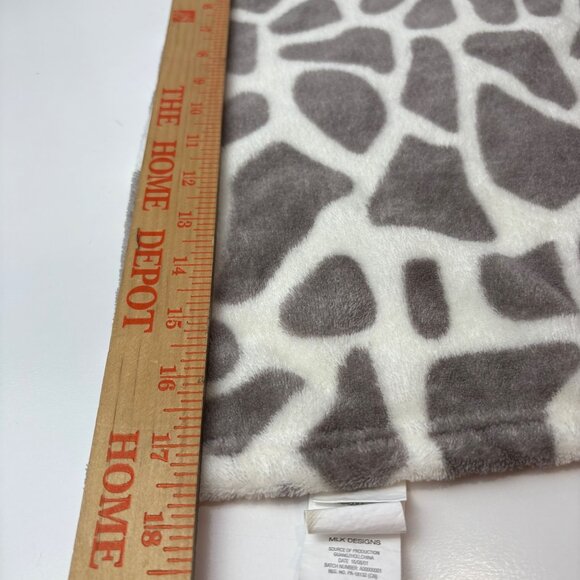 Mon Petit Chou Giraffe Plush Security Blanket Lovey Gray Baby Animal Print - Picture 7 of 9